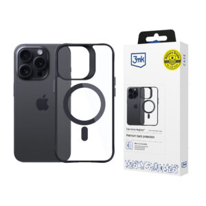 3mk Satin Armor MagCase, skirtas Apple iPhone 15 Pro – skaidrus