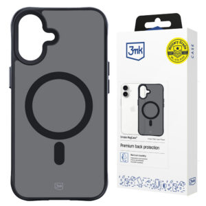 3mk Smoke MagCase su MagSafe iPhone 16 - pusiau permatomas