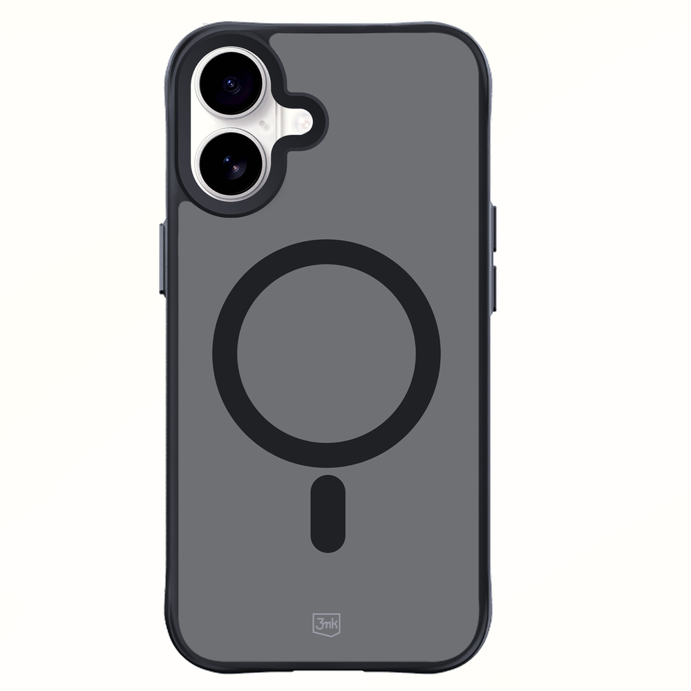3mk Smoke MagCase su MagSafe iPhone 16 - pusiau permatomas