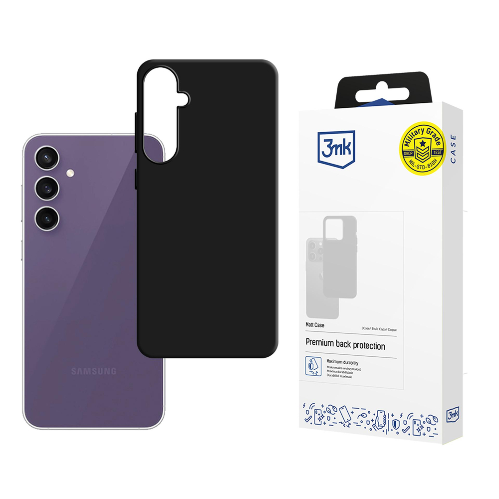 3mk matinis dėklas, skirtas Samsung Galaxy S24 FE – juodas