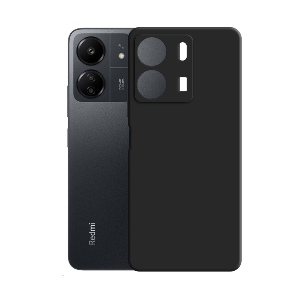3mk silikoninis dėklas, skirtas Xiaomi Redmi 13C/POCO C65 - juodas