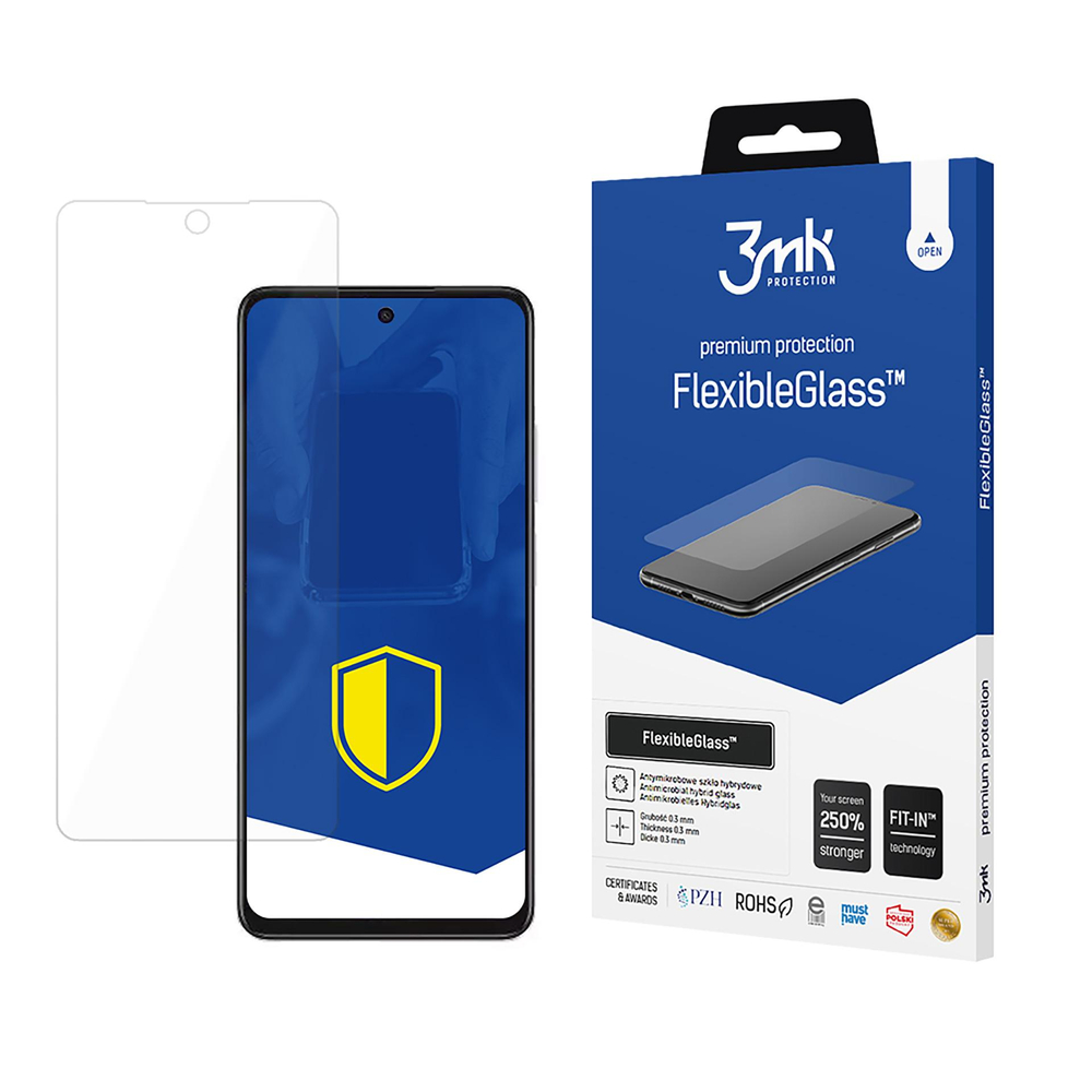Hibridinis stiklas 3mk FlexibleGlass ant Oppo A3 4G