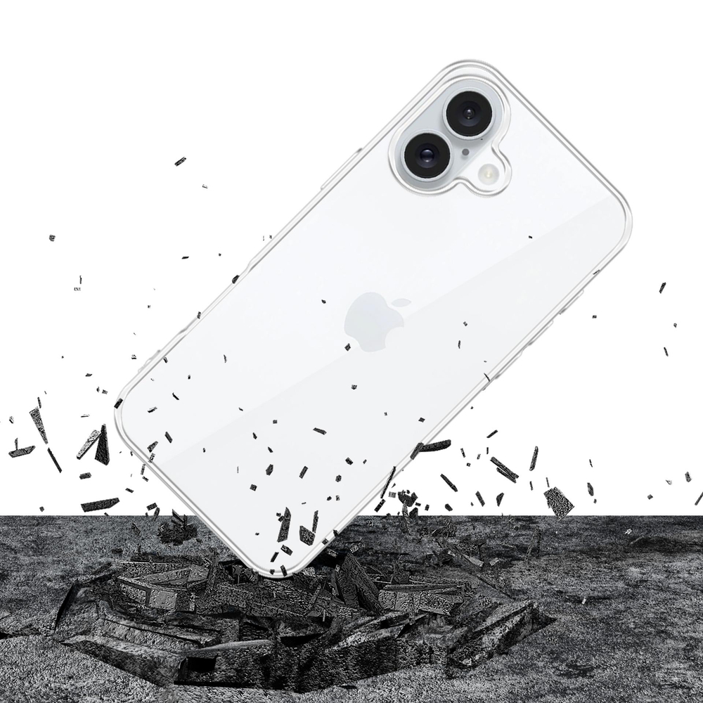 3mk skaidrus dėklas, skirtas iPhone 16 - skaidrus