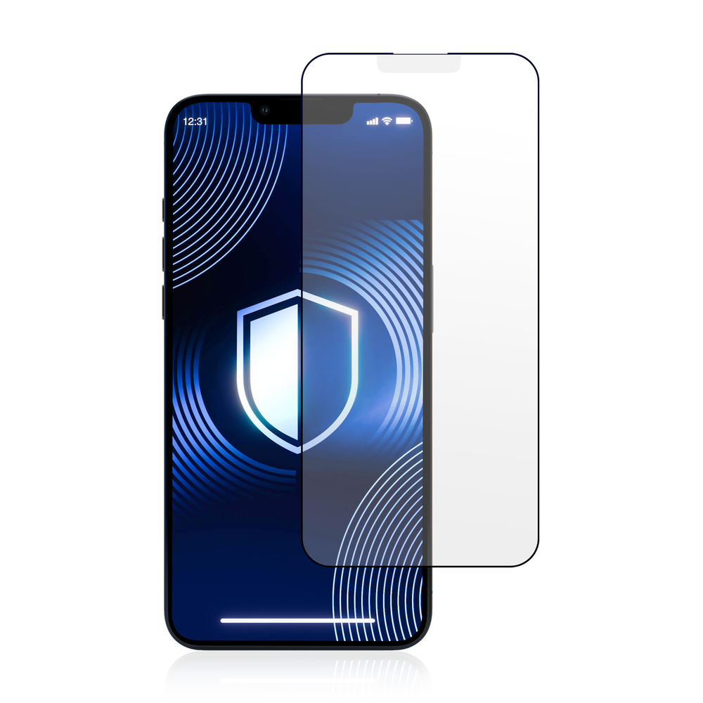 Matinis grūdintas stiklas 3mk HardGlass Matt Max, skirtas iPhone 13 / 13 Pro / 14