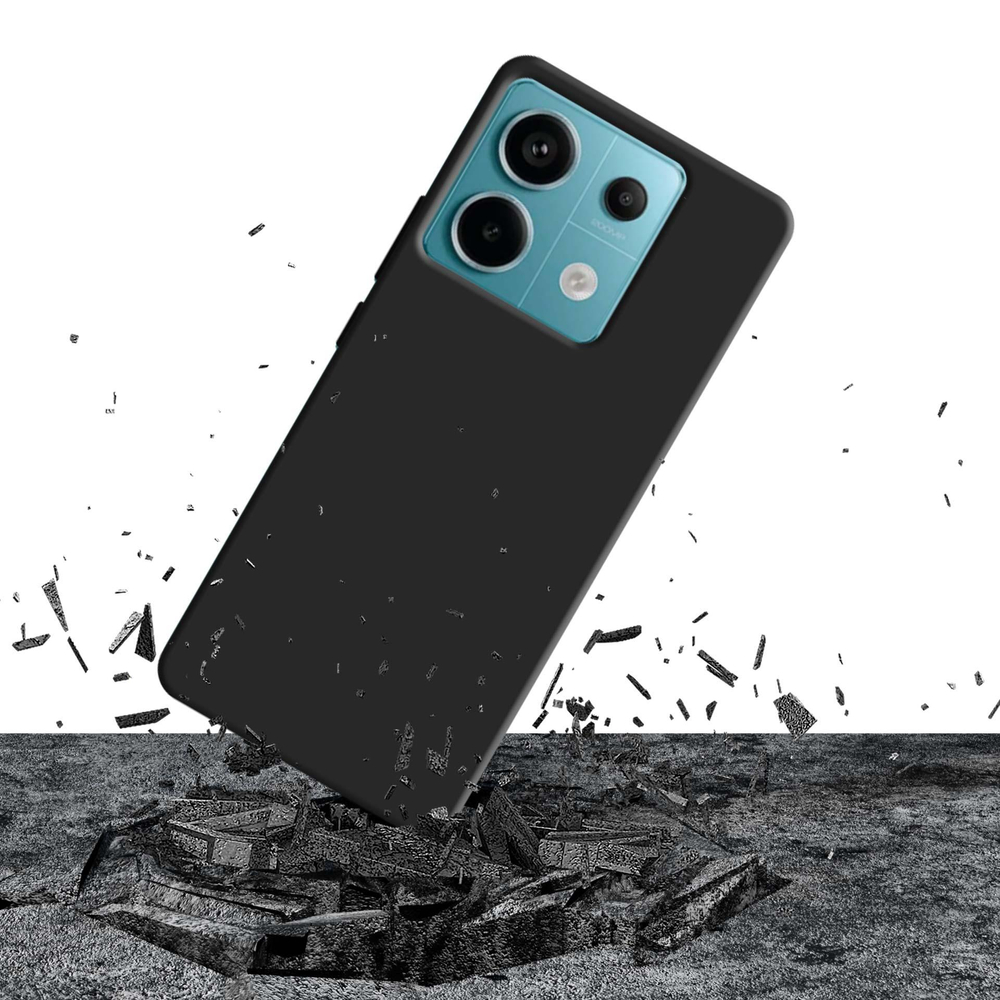 3mk Silicone Case skirtas Xiaomi Redmi Note 13 Pro 5G – juodas
