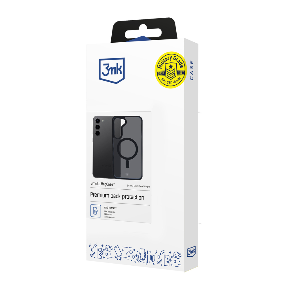 3mk smoke magcase skirtas Samsung Galaxy S23 5G - Black
