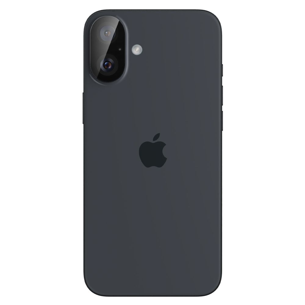 Kameros apsauginis stiklas Spigen Optik Glas.tR iPhone 16 / 16 Plus, 2 vnt., juodas