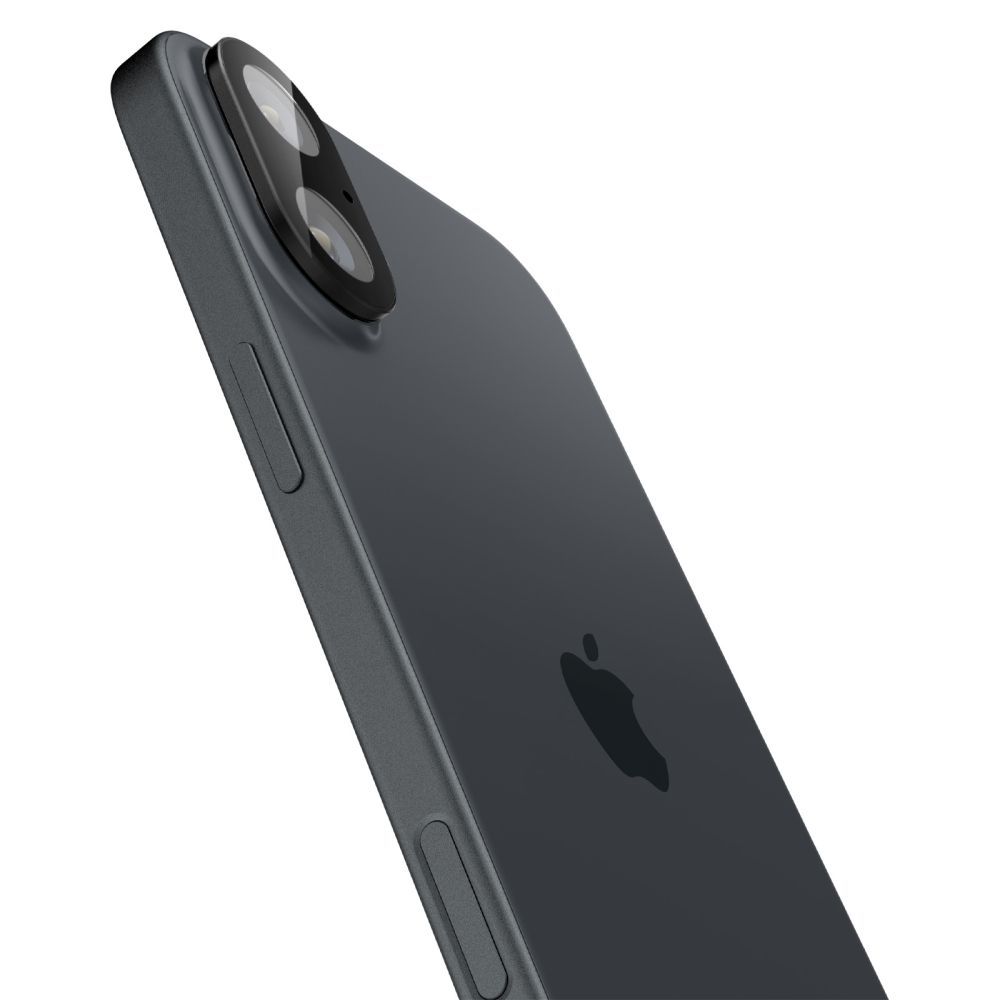 Kameros apsauginis stiklas Spigen Optik Glas.tR iPhone 16 / 16 Plus, 2 vnt., juodas