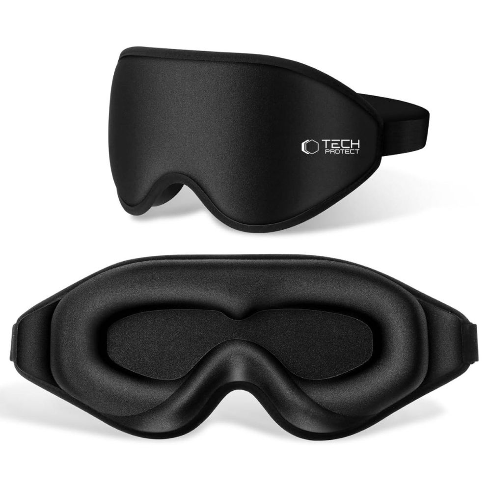 Miego kaukė Tech-Protect Eyeshade, matinė juoda