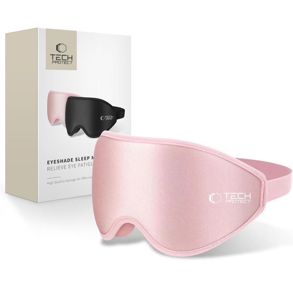 Miego kaukė Tech-Protect Eyeshade, šviesiai rožinė