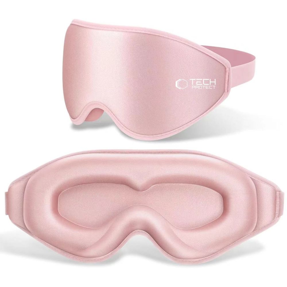 Miego kaukė Tech-Protect Eyeshade, šviesiai rožinė