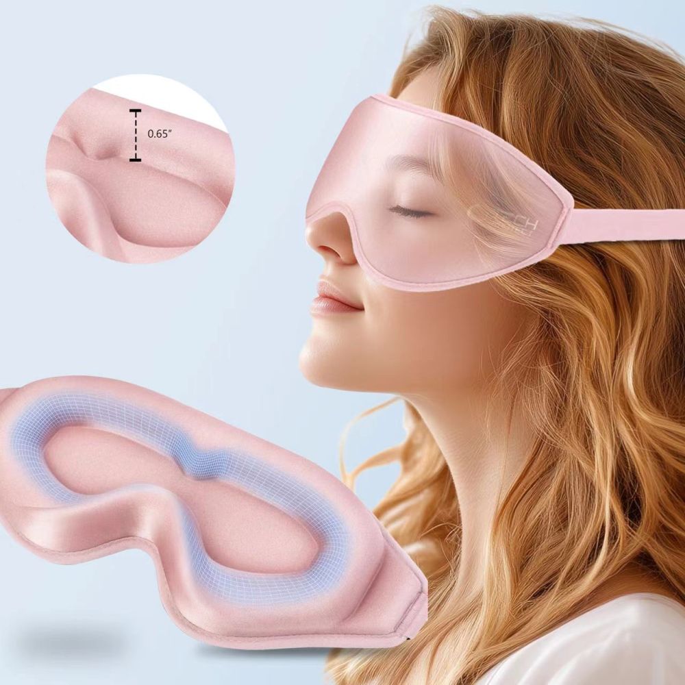 Miego kaukė Tech-Protect Eyeshade, šviesiai rožinė