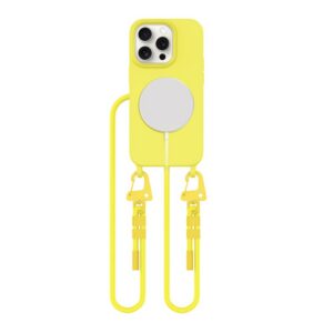 Dėklas Tech-Protect Magnecklace MagSafe iPhone 15 Pro, geltona