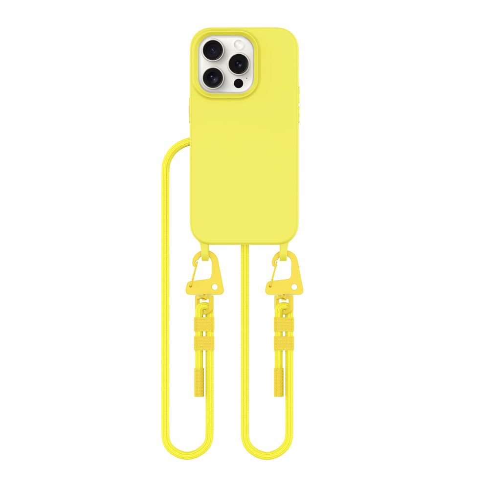 Dėklas Tech-Protect Magnecklace MagSafe iPhone 15 Pro, geltona