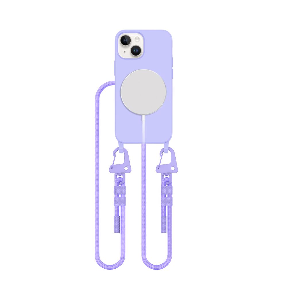 Dėklas Tech-Protect Magnecklace MagSafe iPhone 13 mini, levandinis