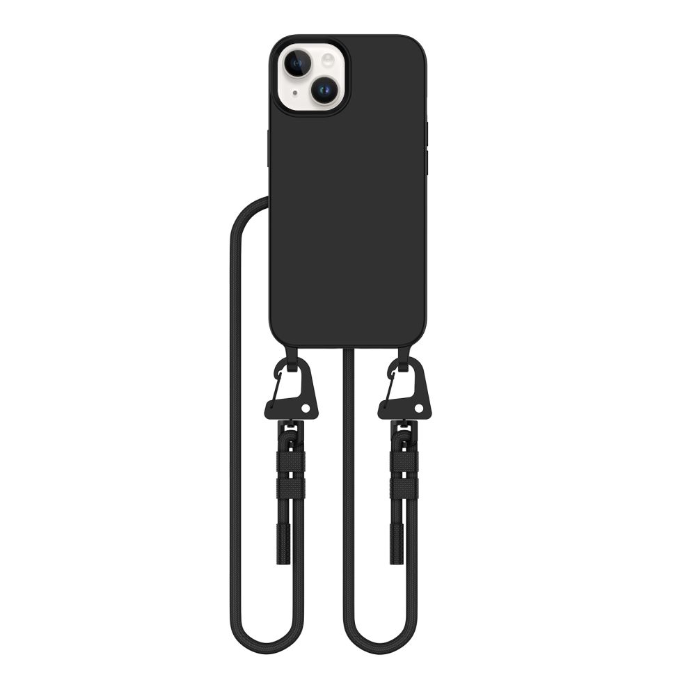 Dėklas Tech-Protect Magnecklace MagSafe iPhone 15, juodas