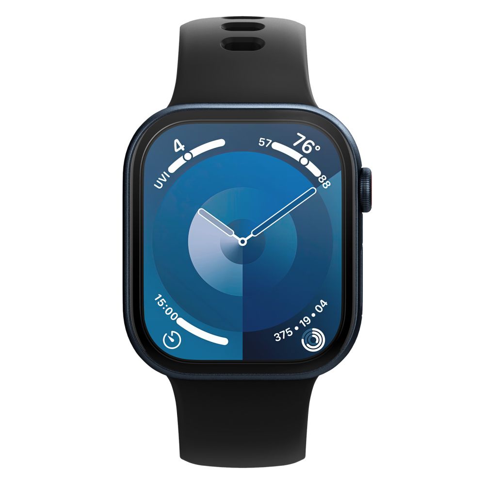 Apsauginė plėvelė Spigen Elite Shield EZ Fit Apple Watch 10 / 11 (42 mm), 2 vnt., skaidri