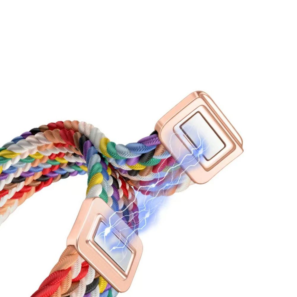 Dirželis Tech-Protect Nylonmag Xiaomi Smart Band 8 / 9 / 10 / NFC, šviesiai auksinis