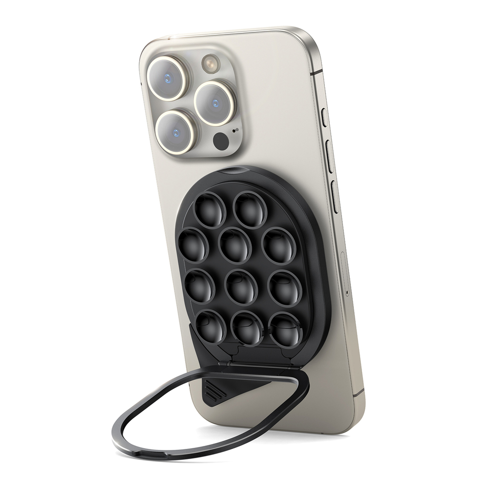 Joyroom išmaniojo telefono laikiklis JR-ZS418 su stovu ir siurbtukais su MagSafe - juodas