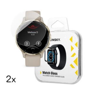 Wozinsky Full Glue grūdintas stiklas Garmin Venu 3S 41mm (2 vnt.)