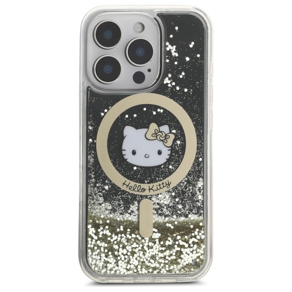 Hello Kitty MagSafe dėklas iPhone 16 Pro – auksinis