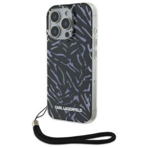 Karl Lagerfeld dėklas iPhone 16 Pro – violetinis