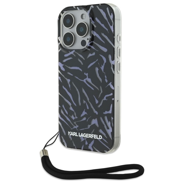 Karl Lagerfeld dėklas iPhone 16 Pro – violetinis
