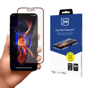 Grūdinto stiklo 3mk akių priežiūros priemonė, skirta Apple iPhone 15 Pro Max