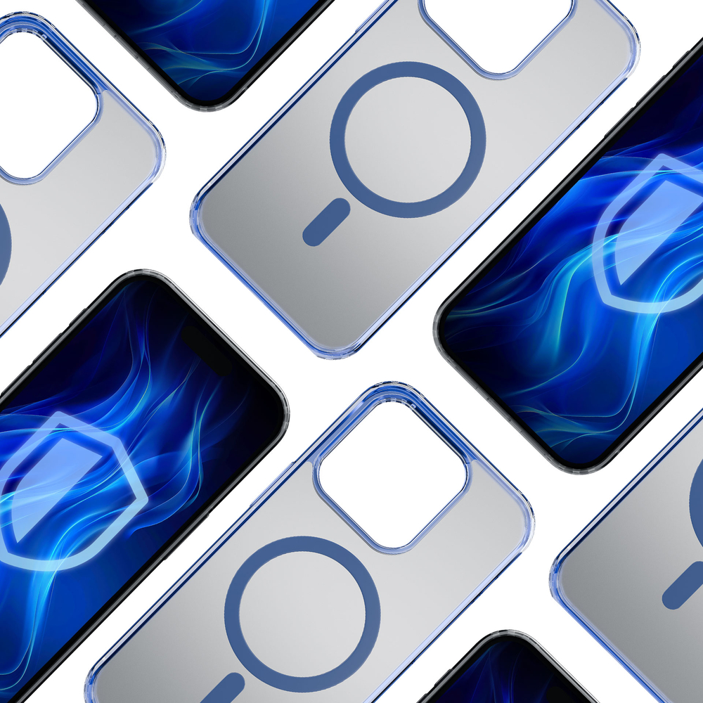 3mk Frosty MagCase mėlynas dėklas, skirtas Apple iPhone 14 Pro Max – mėlynas