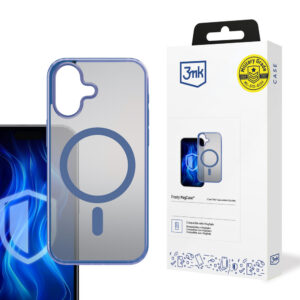 3mk Frosty MagCase mėlynas dėklas, skirtas Apple iPhone 16 - mėlynas
