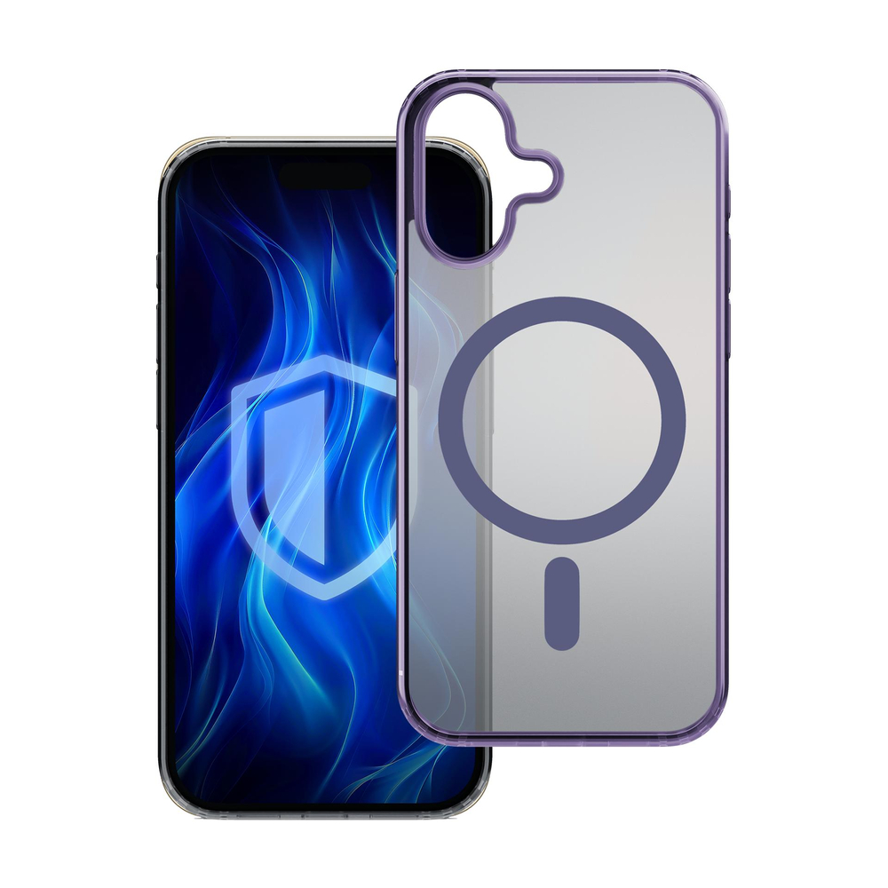 3mk Frosty MagCase Purple, skirtas Apple iPhone 16 - violetinis