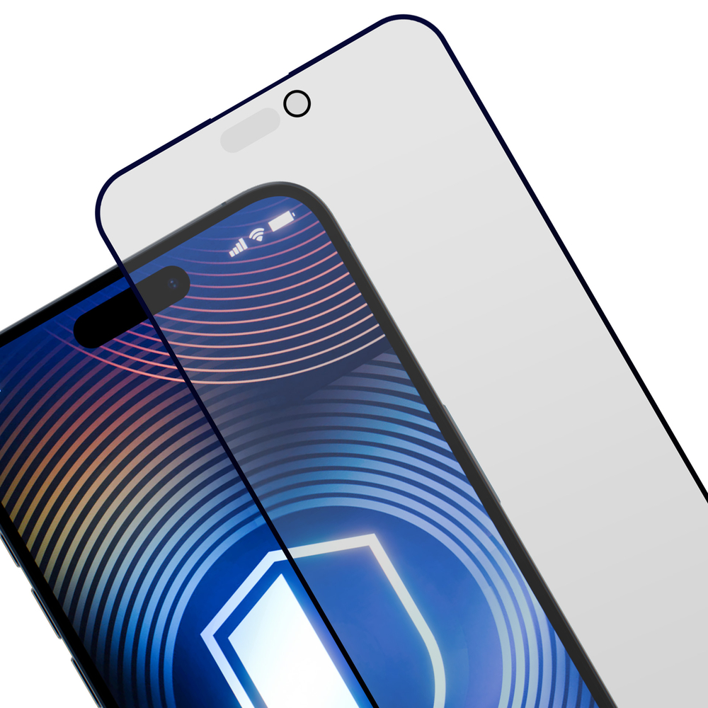 Grūdinto stiklo 3mk Hardglass Matt Max privatumas, skirtas Apple iPhone 16 Pro
