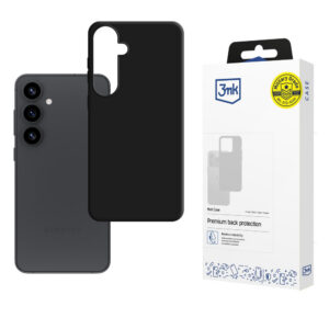 3mk matinis dėklas, skirtas Samsung Galaxy S25 – juodas
