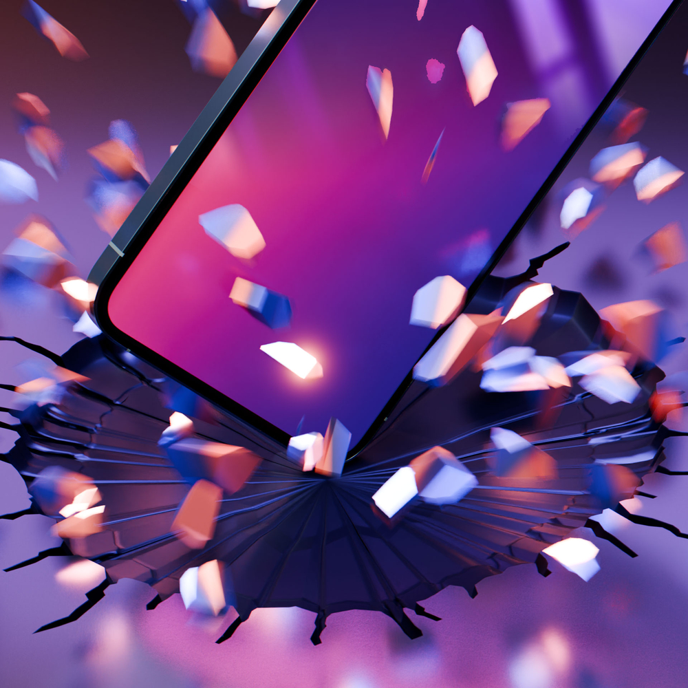 Privacy Tempered Glass 3mk Rainbow Privacy for Apple iPhone 16 Plus
