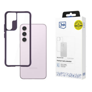 3mk Satin Armor Case+ Purple, skirtas Samsung Galaxy S24 – skaidrus
