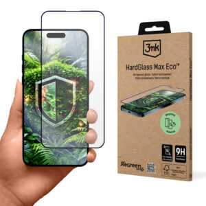 Grūdintas stiklas 9H 3mk HardGlass Max, skirtas Apple iPhone 15 Plus / 16 Plus