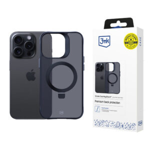 3mk Smoke Case Mag&Stand skirtas Apple iPhone 16 Pro Max - juodas