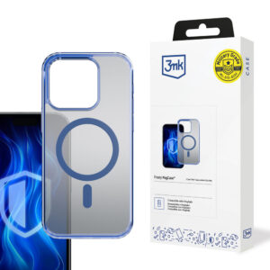 3mk Frosty MagCase mėlynas dėklas Apple iPhone 14 Pro - permatomas