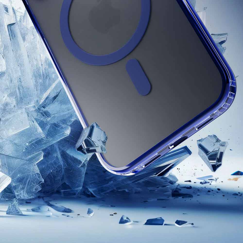 3mk Frosty MagCase mėlynas dėklas Apple iPhone 14 Pro - permatomas