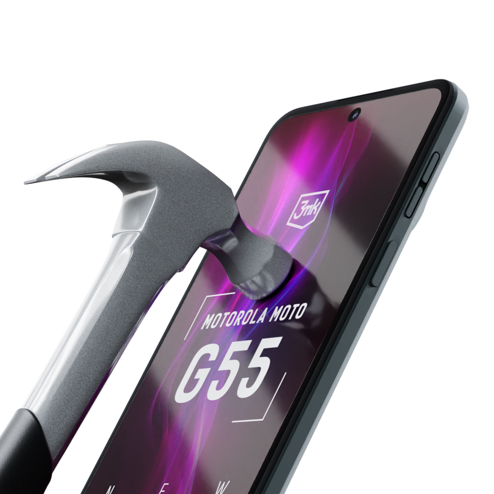 Hibridinis stiklas 3mk FlexibleGlass, skirtas Motorola Moto G55 5G