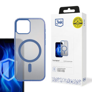 3mk Frosty MagCase mėlynas dėklas, skirtas Apple iPhone 15 – skaidrus
