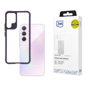 3mk Satin Armor Case+ Purple, skirtas Samsung Galaxy A35 5G – skaidrus