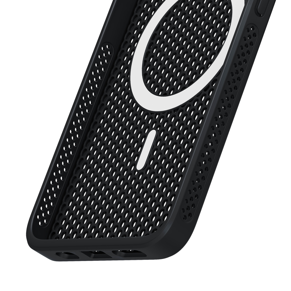 3mk COOLing MagCase, skirtas Apple iPhone 16 - juodas