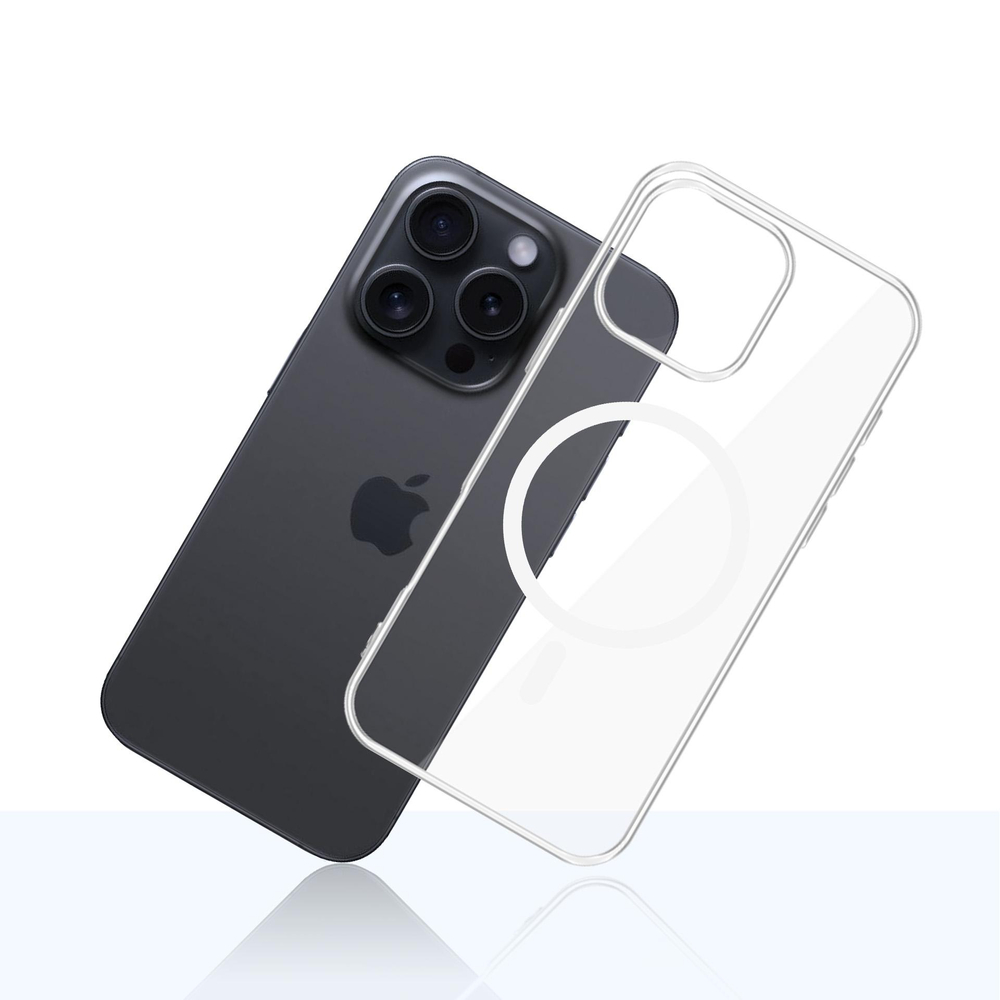 3mk skaidrus MagCase dėklas, skirtas Apple iPhone 16 Pro Max – skaidrus