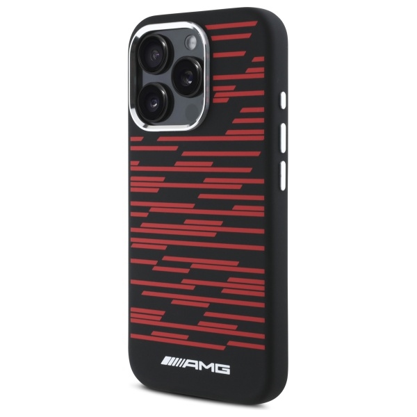 AMG MagSafe silikoninis dėklas iPhone 16 Pro – juodas