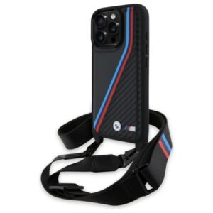 BMW M Edition Carbon dėklas iPhone 16 Pro Max – juodas