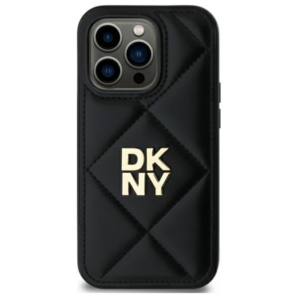 DKNY dygsniuotas dėklas iPhone 14 Pro – juodas