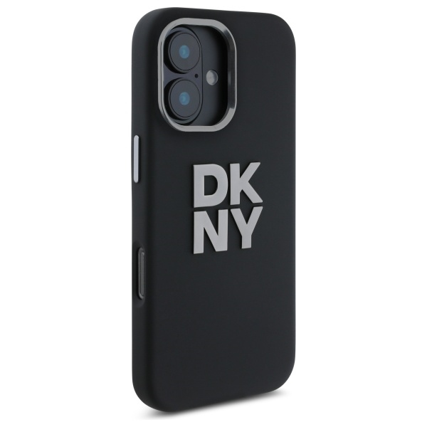 DKNY silikoninis dėklas iPhone 16 (6,1") – juodas
