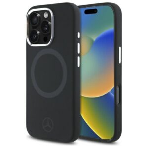 Mercedes-Benz MagSafe dėklas iPhone 16 Pro – juodas