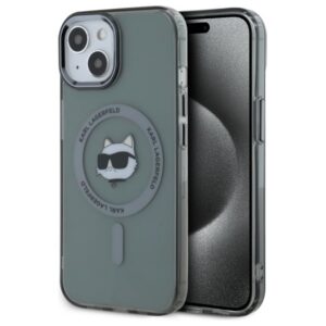 Karl Lagerfeld MagSafe dėklas iPhone 15 – juodas